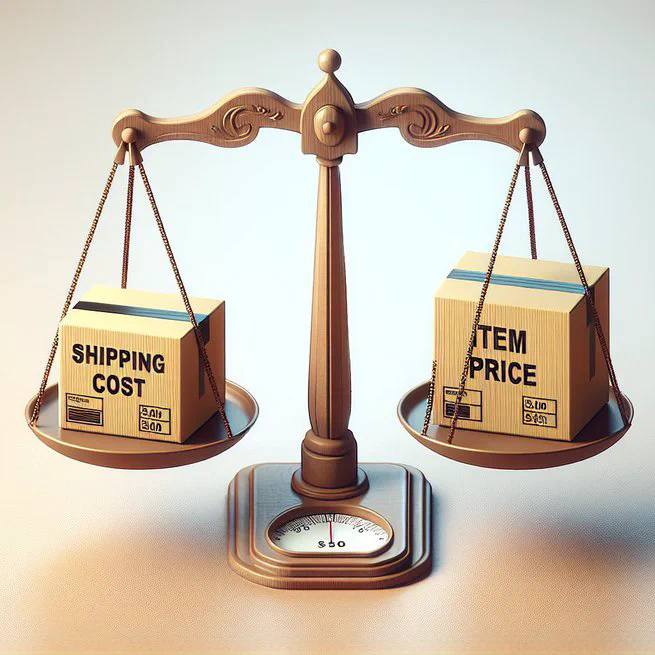 Lower Shipping Cost Higher Item Price Strategy